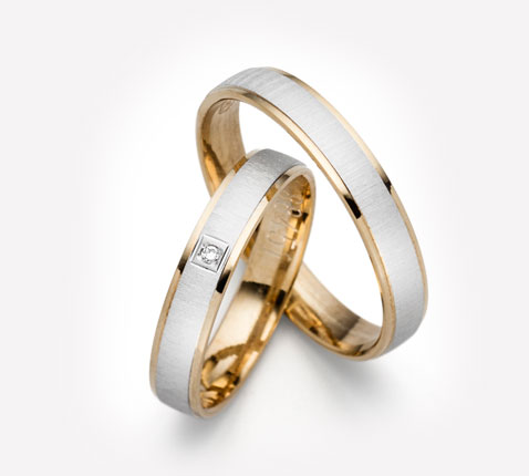 Trauring Gold zweifarbig ZF81546